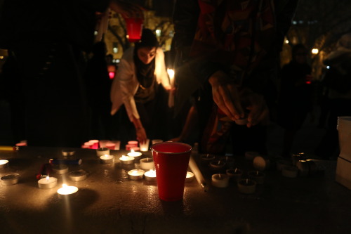 Diverse crowd comes out to the #OurThreeBrothers Vigil held in Washington DC commemorating the three