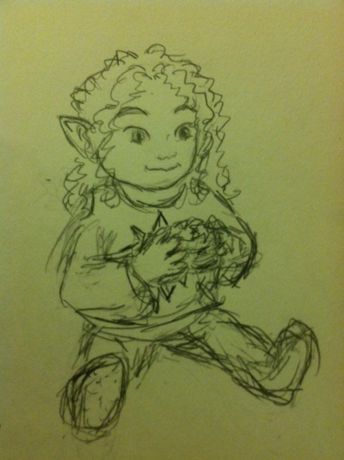 paradife-loft: baby Tyelpe, with his Feanorian star jumper and his hard-earned biscuit :3