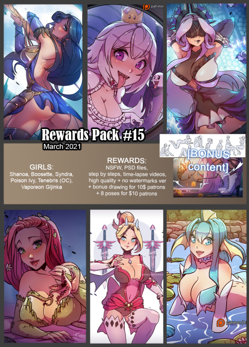 Hurry up! Join to my patrons before 31th of March 9pm CET to get all the rewards! The rewards will b