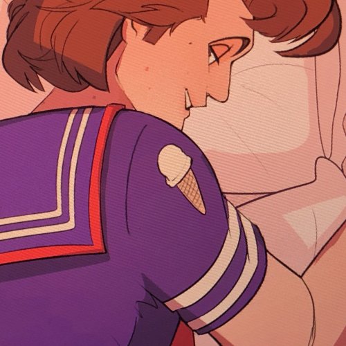 More Harringrove Dakimakura WIPs - Here’s a peek at Steve!!Full images + more WIPs are on Patreon fo