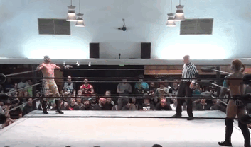 kud-lucas:  PWG is the only place where the crowd cheers when two wrestler faint.