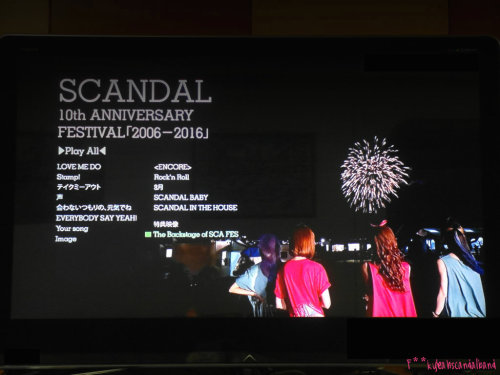 SCANDAL; SCANDAL 10th ANNIVERSARY FESTIVAL"2006-2016" DVD Unboxing Released in November la