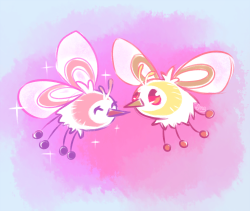 little-amb: My friend suggested I doodled little Cutieflies, so here we are! &gt;w&lt;