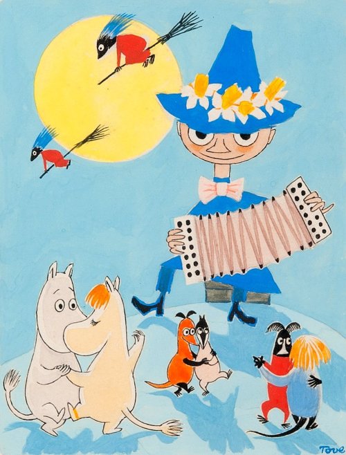 drawnandquarterly: Moomin Easter paintings by Tove Jansson!