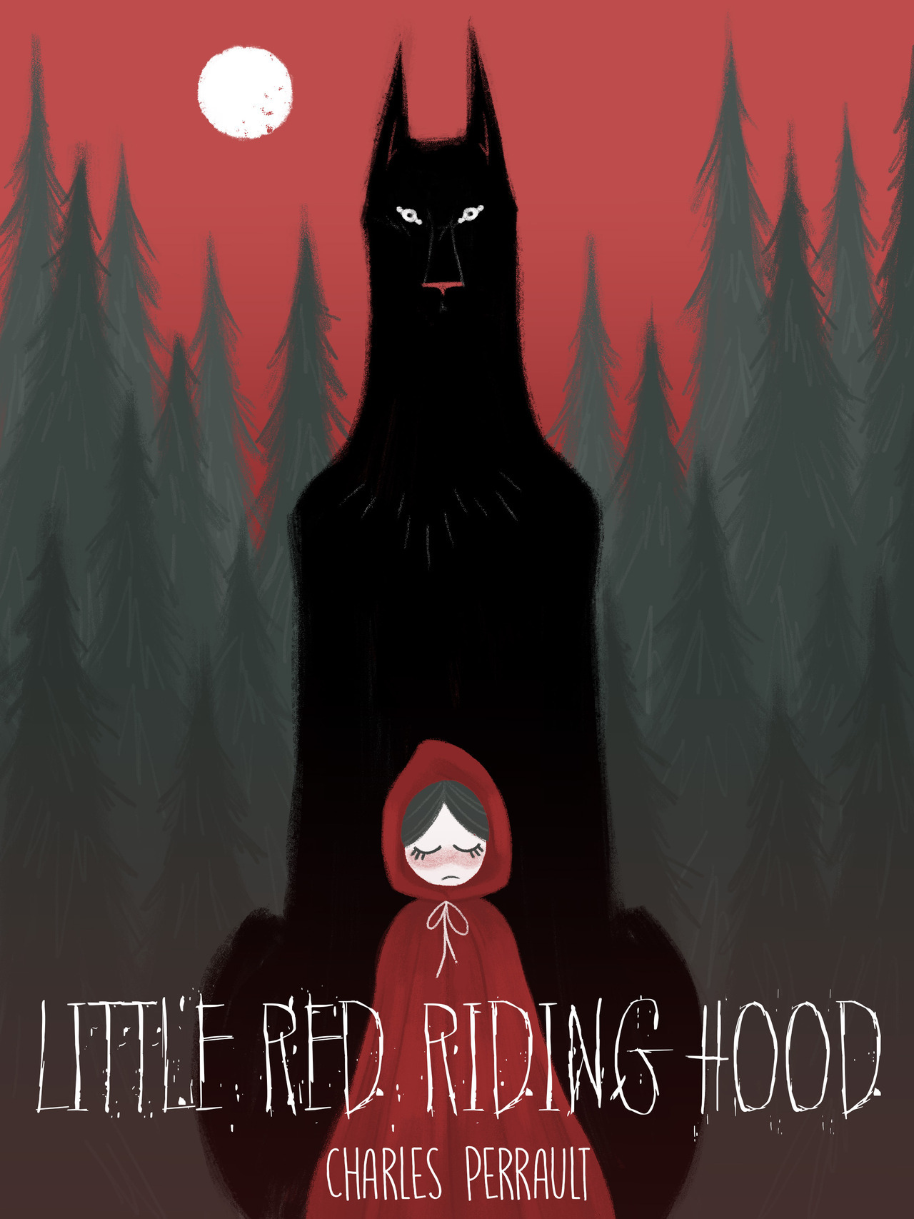 Laughs Like Manic Pencil Scratches Little Red Riding Hood Book Mock