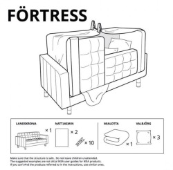 judgejudyofficial:mielmelon:ikea released introductions on how to build different furniture forts 