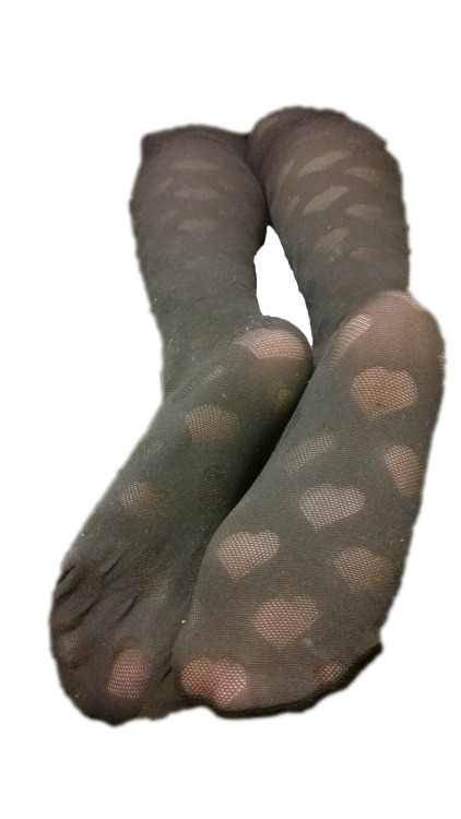 Like her new pantyhose?Maybe more like her pantyhose feet?