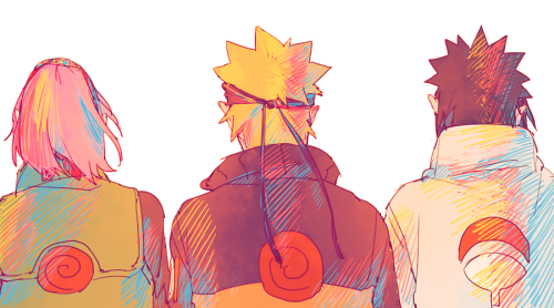 shoujo-addict: NARUTOまとめた7 I love all the color used in this work!  Also, I love them &lt