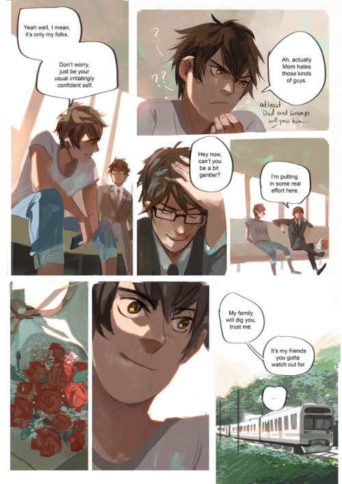 seventypercentethanol:  Even senpais get nervous.