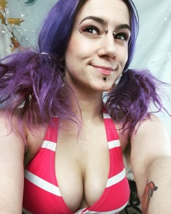 ❣❣❣ #o0pepper0o #bikinitops #pigtailsfordays #canadiangirl #piercings #punkychicks #bestsmile #expressivefaces #cammodel #bossbitch #adultwork #cuteness #eh