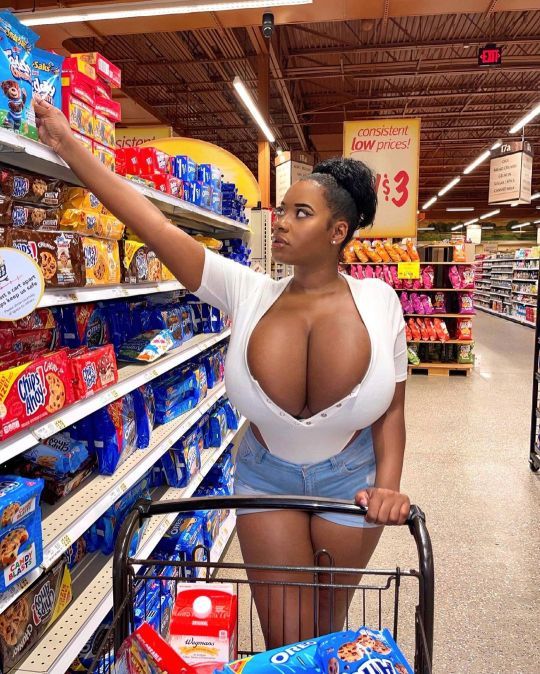 “What was I here for again?” Donna wondered as she reached up for another sugary snack. That didn’t seem right. Donna always ate so well. She added the treat to her cart anyway and was shocked at the sight that met her eyes. Her tits