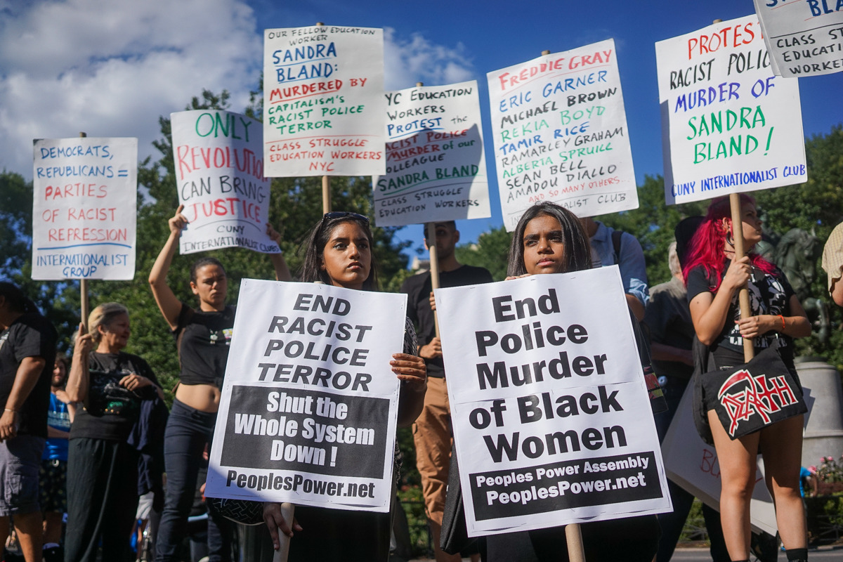 activistnyc:  ‪#‎JusticeforSandraBland‬: Activists gathered in Union Square