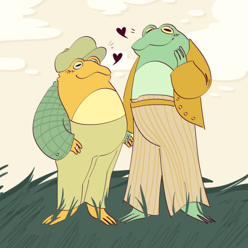 marsjoram:fesenmoon:frog and toad’s excellent marriage[ID: a drawing of the children’s book characte