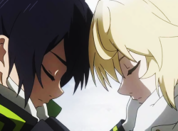 eschie:  mikayuu forehead touch for life ❤