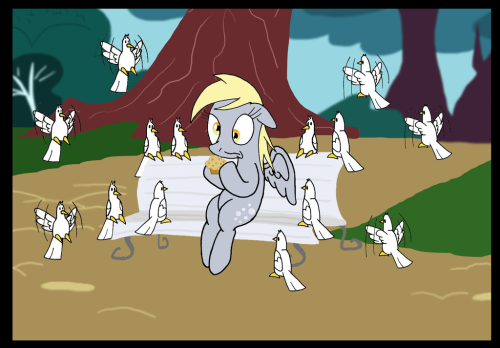 fisherpon:  My Muffin by ~DragonBlood6400  xD Aww, poor Derpy <3
