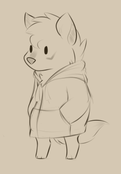 cookierambles:  I’m just a little wolf who likes to wear big sweaters
