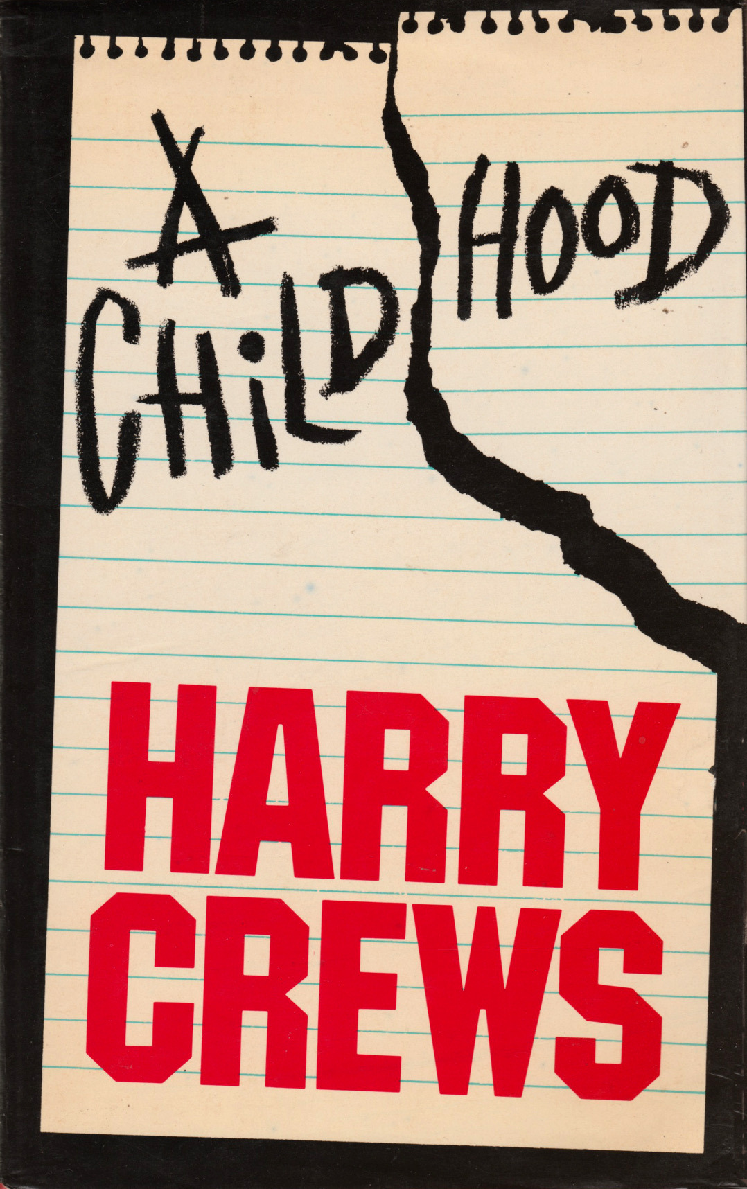 A Childhood, by Harry Crews (Secker &amp; Warburg, 1979). From a library sale