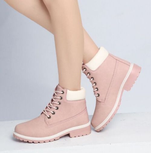 Fine Design Shoes CollectionColor Block Lace-up Fastening PU Patchwork BootsRibbon Lace-up Fastening