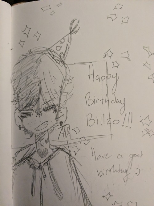 Billzo Birthday Art I Made 