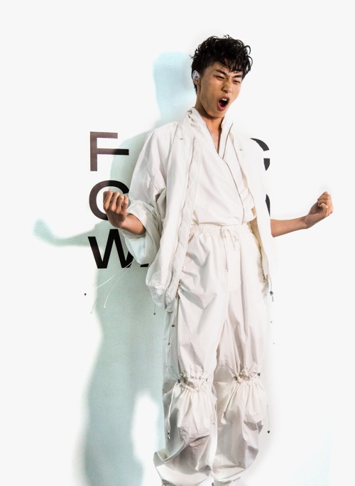 theasianmalemodel:Yan Kai Wen for Feng Chen Wang SS17 | New York Fashion Week