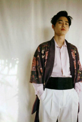 luhtella:Suho forÂ Lâ€™UOMO VOGUE  @peachysuho