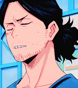 tanchirou:Aizawa-sensei (with his hair tied ♥)