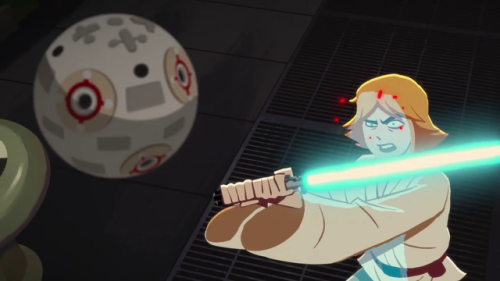 gffa:Some of my favorite micro-expressions from Luke’s lightsaber training in Galaxy of Adventures +