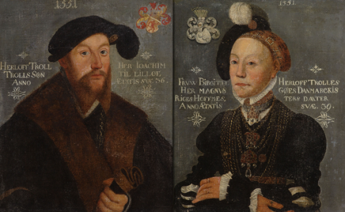 Herluf Trolle and his wife Birgitte Gøye, c. 1550 Denmark