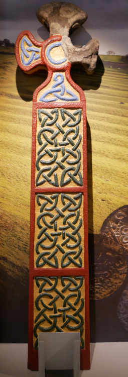 Reconstructed Anglo-Saxon Cross, Buxton Museum, 17.6.17.