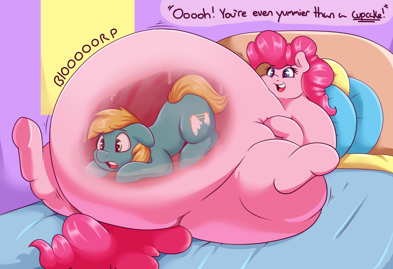 graphenescloset:  Commission for @ask-eleutheriaTheir OC and one hungry ponk.   Goooood