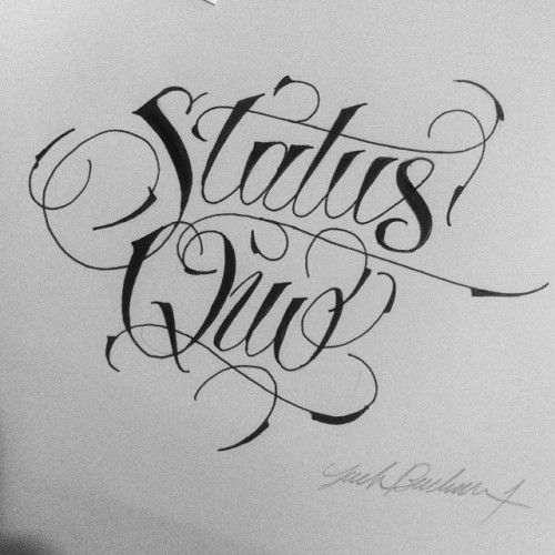 jackburcham:http://instagram.com/jackburcham1/Some calligraphy work which I have featured on the my 