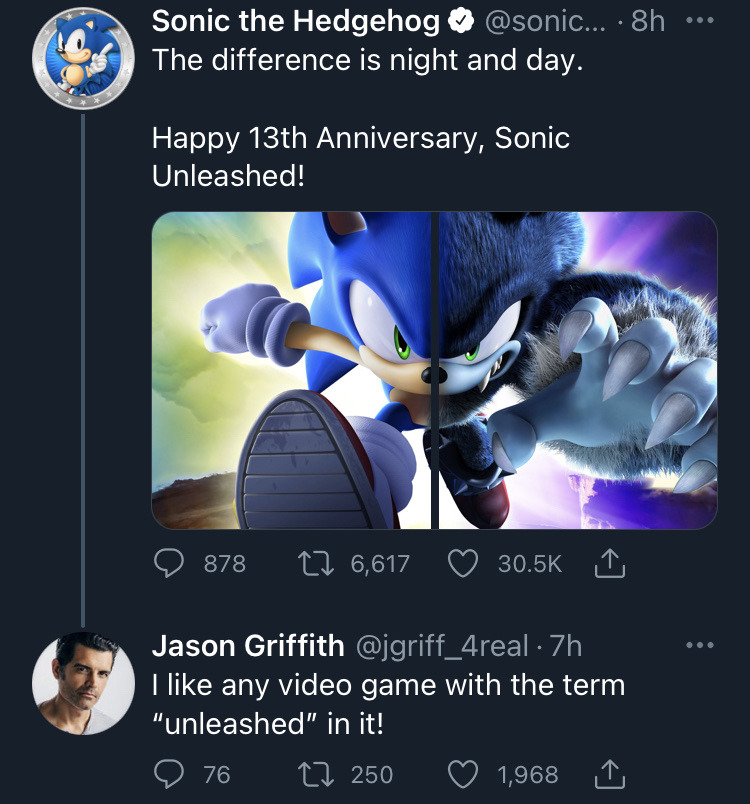 Great. Now the Sonic community is after me. 🙃 on X: 🚨Calling ALL of Sonic  Twitter🚨 I have created the petition for JASON GRIFFITH to reprise his  role as Shadow in @ParamountMovies