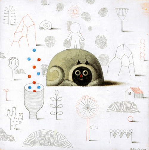 darksilenceinsuburbia:  Philip Giordano Neko Dream Acrylic on wood board