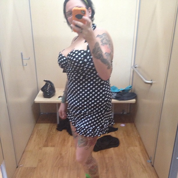 synister:  #new #bathingsuit for #mexico #vacation with my #love @indigoslowx #polkadots
