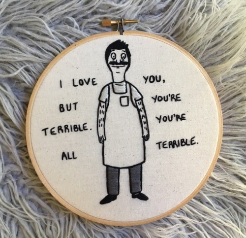 The Belchers, Bob’s Burgers by @embroiderybyjessi (on Instagram & FB) etsy.com/au/shop/embroider