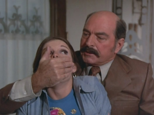 The gorgeous Susan Saint James being cleaved on Macmillan & Wife. Who wouldn’t want to gag