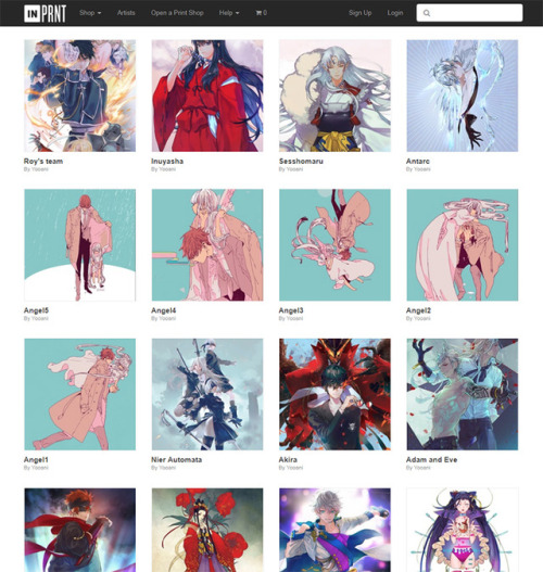 Online store is updated and open again.New witch2 book, Moderato, some standees and others are avail