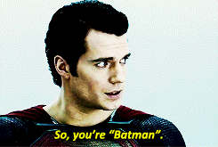 im-rey:  The Man of Steel comes across The Dark Knight. 
