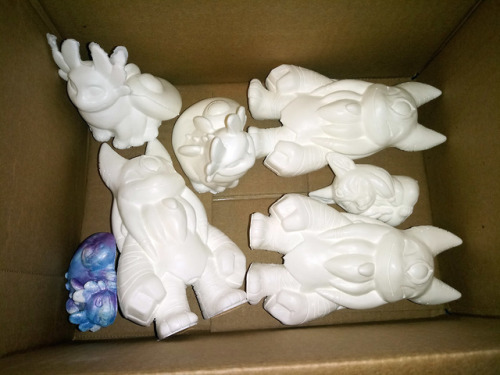 A bunch of casts I’ll be cleaning up and painting! I also opened up preorders for blanks of the sala