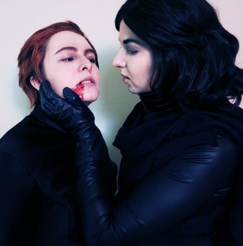 missadventurecosplay:“This mouth,” Ren says when Hux’s lips part under his touch. “This is the mouth