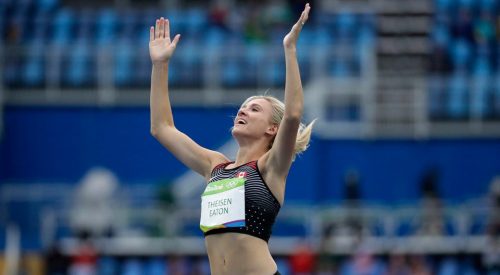 Brianne Theisen-Eaton wins bronze in the heptathlon! Canada’s Medal Count: 2 Gold, 2 Silver, 8 Bronz
