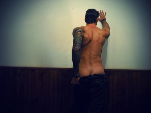 peterluvr:  dudes-exposed:  Tattoos & Muscles. Just how I like em.  ;) http://www.dudesexposed.com/photosets-54/  Peterluvr.tumblr.com is a great page to follow if you like em hot! 