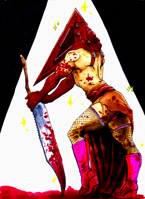 lmaodies:I cannot. I cannot fucking BELIEVE i never posted this absolutely stunning Pyramid Head i m