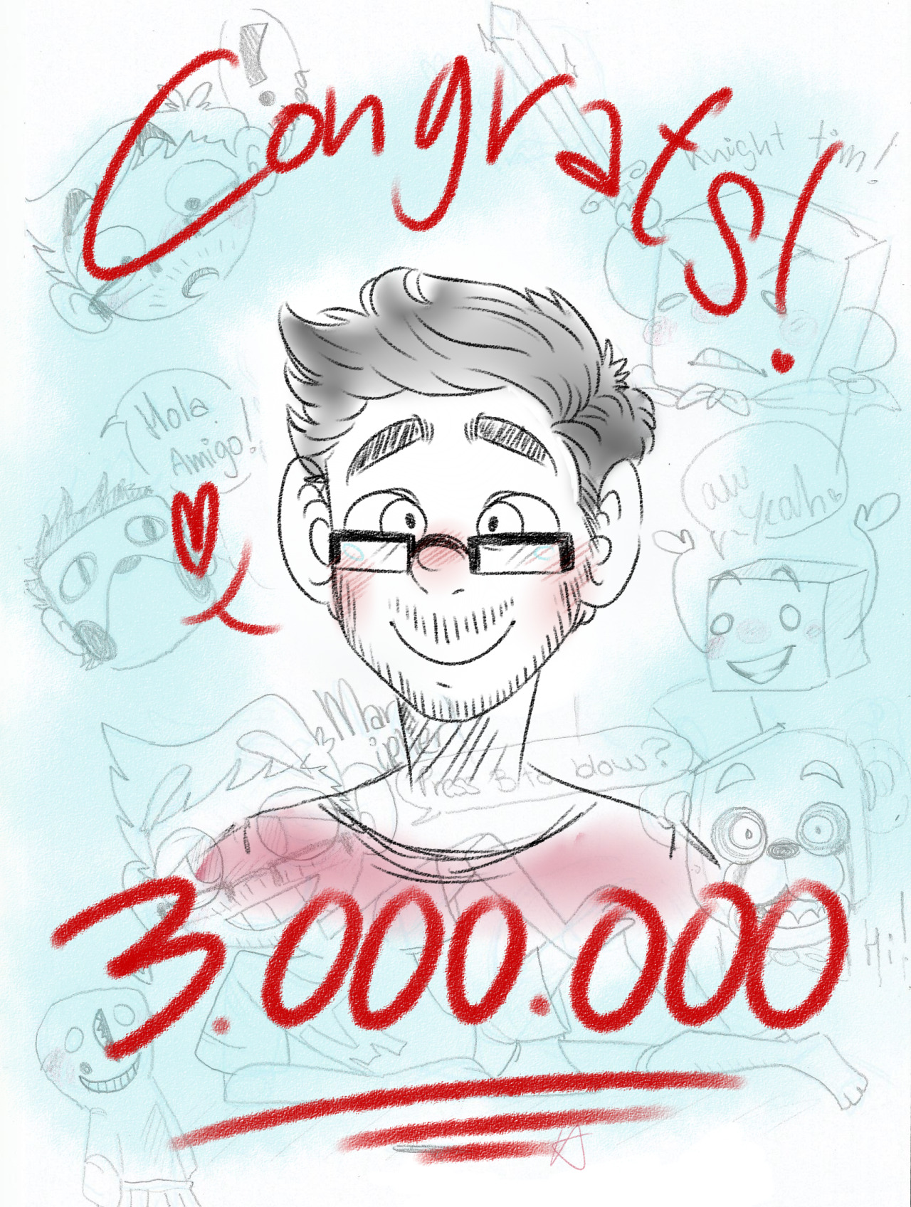 monodes:  3 MILLION SUBSCRIBERS!  Mark, you brought happiness to a lot of people.