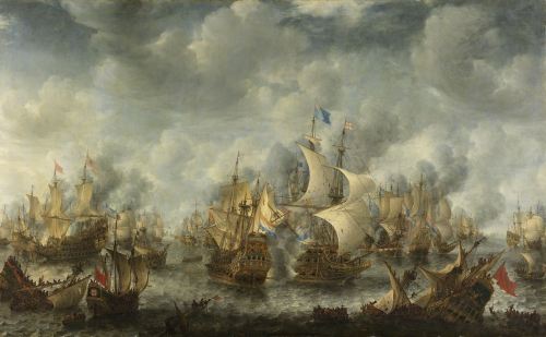 The battle of Terheide, 10 august 1653, 1653-66, Jan Abrahamsz Beerstraaten, Rijksmuseum