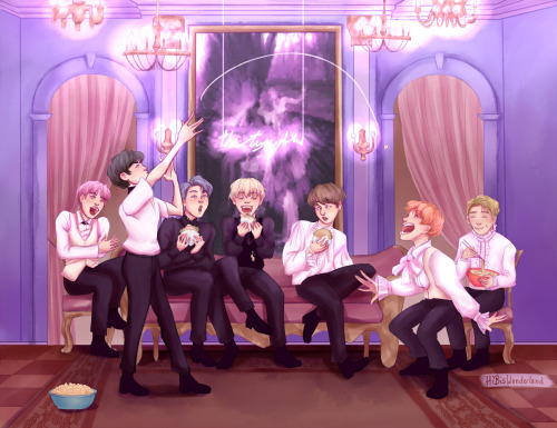 Another zine piece of mine! This time for the BTS Scene Lights Zine! 