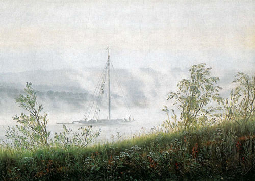 Elbschiff in early morning fog, 1820, Caspar David Friedrich