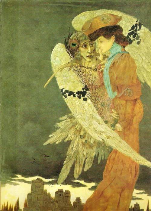 fleurdulys:The Sphinx - Gustav-Adolf Mossa1906
