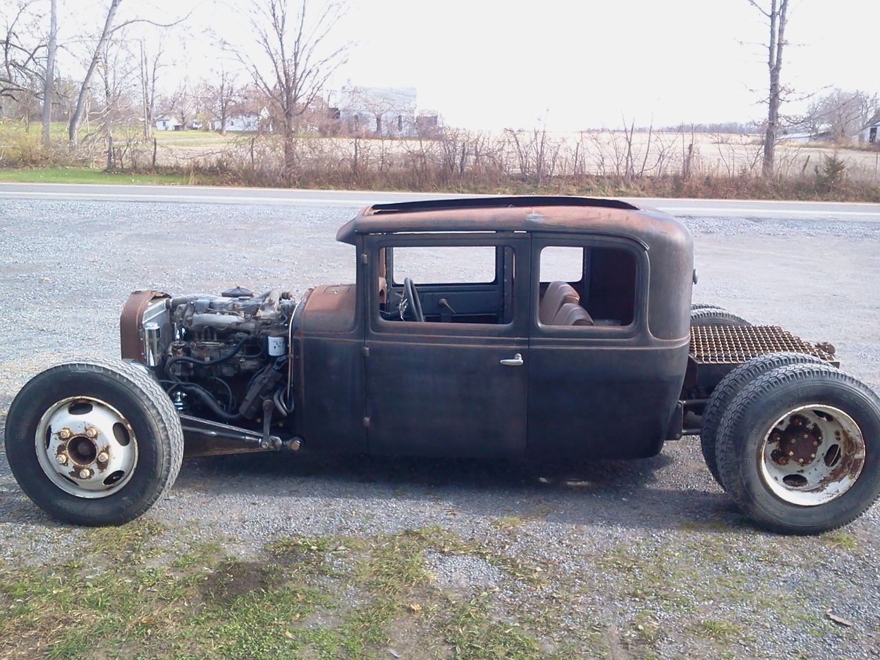 theonomics: I built this one from a 1931 huppmobile, used a 3.9 nissan ud diesel