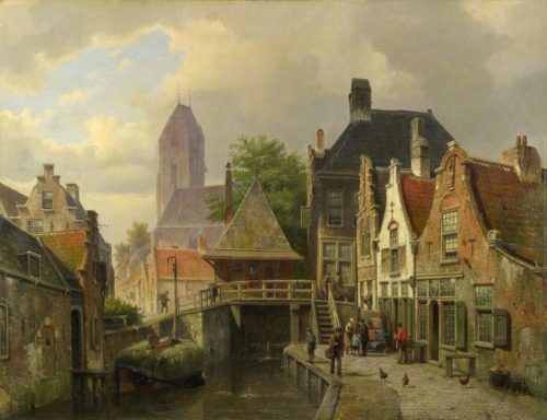 View of Oudewater, 1867, Willem Koekkoek, National Gallery